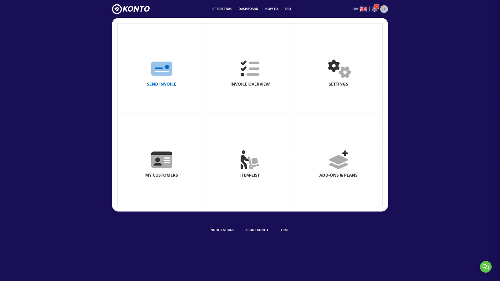 On the dashboard, click "My Customers".